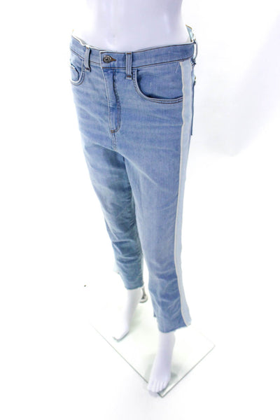 Veronica Beard Jeans Womens Blue Light Wash High Rise Straight Jeans Size 30