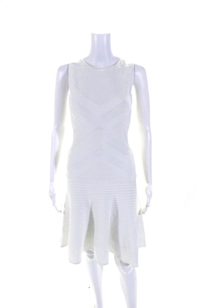 Ohne Titel Womens Sleeveless  A Line Body Con Dress White Size Small