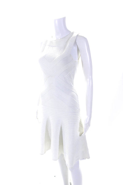 Ohne Titel Womens Sleeveless  A Line Body Con Dress White Size Small