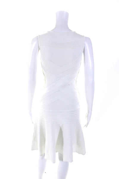 Ohne Titel Womens Sleeveless  A Line Body Con Dress White Size Small