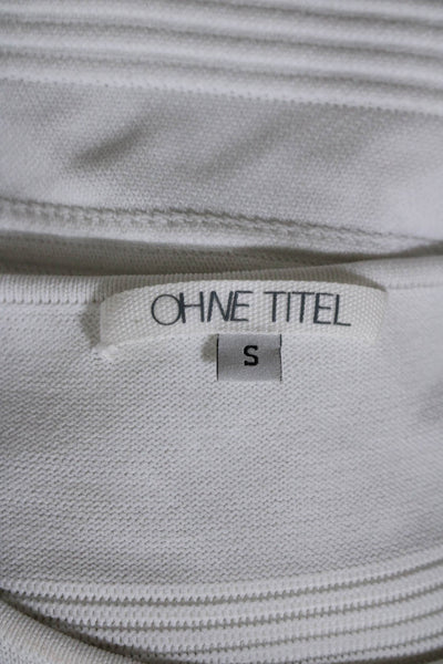 Ohne Titel Womens Sleeveless  A Line Body Con Dress White Size Small