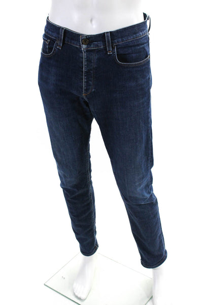 Rag & Bone Mens Dark Wash Buttoned Zipped Straight Leg Jeans Blue Size EUR31