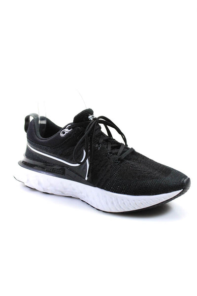 Nike Womens Colorblock Lace-Up Tied Round Toe Running Sneakers Black Size 8.5