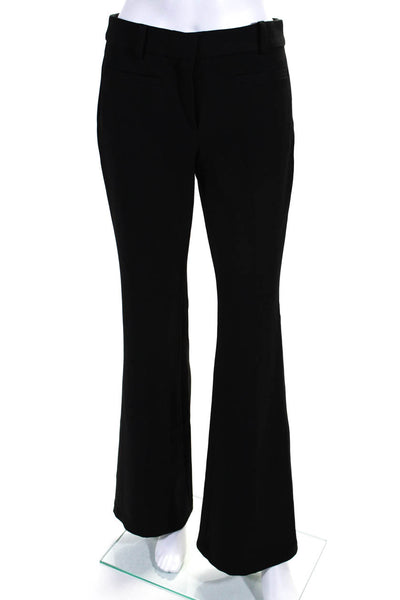 Michael Michael Kors Womens Hook & Eye Zip Flare Leg Dress Pants Black Size 2