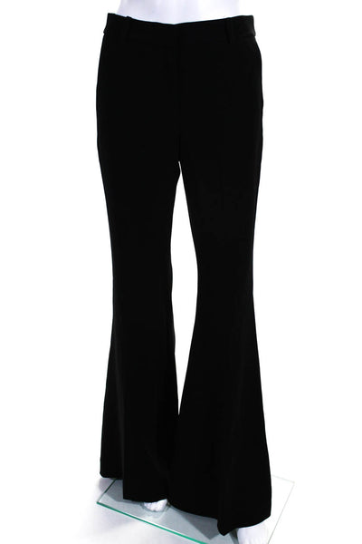 Michael Michael Kors Womens Flat Front Hook & Eye Flare Leg Pants Black Size 2