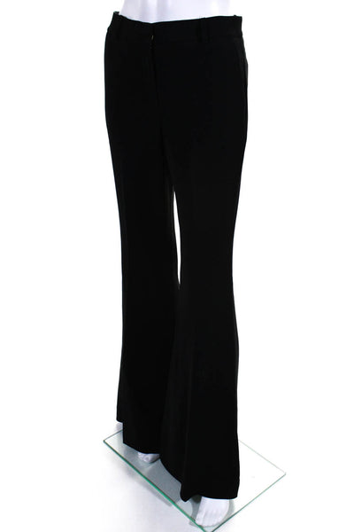 Michael Michael Kors Womens Flat Front Hook & Eye Flare Leg Pants Black Size 2
