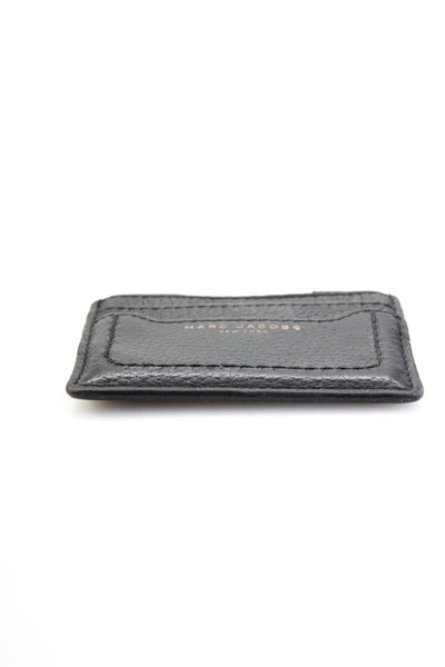 Marc Jacobs Womens Black Leather Mini Card Holder Wallet