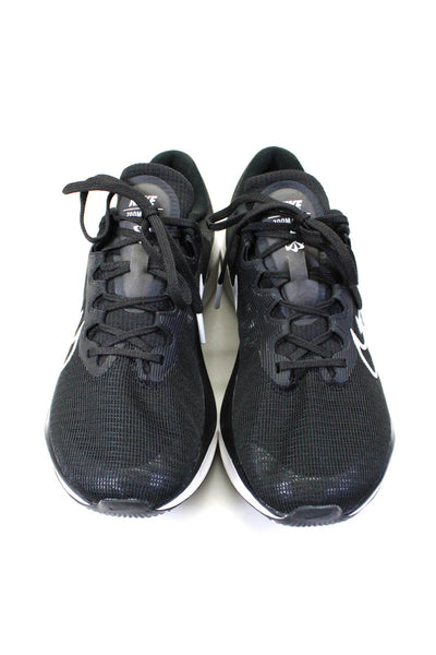 Nike Womens Zoom Fly 5 Lace Up Low Top Running Sneakers Black White Size 9