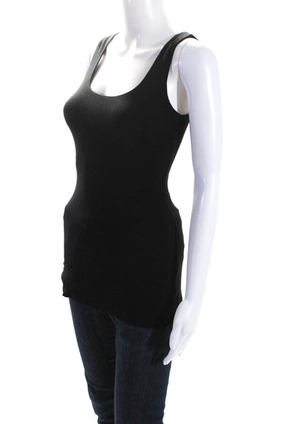 Bailey 44 Womens Black Scoop Neck Cut Out Back Sleeveless Blouse Top SizeS