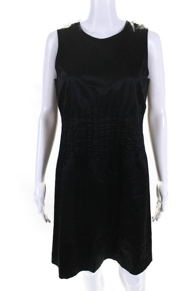 Theory Womens Sleeveless Mid Calf Scoop Neck Dress Black Size 10