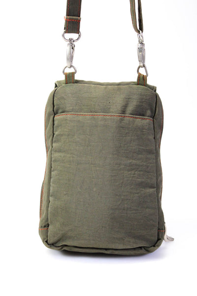 Baggallini Womens Green Zip Flap Crossbody Bag Handbag