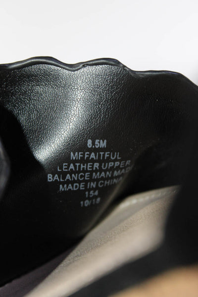 Marc Fisher Womens Suede Cork Faitful Slingbacks Sandals Black Size 8.5 Medium