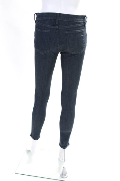 Rag & Bone Jean Womens Zippered Pockets High Rise Skinny Jeans Blue Size 27