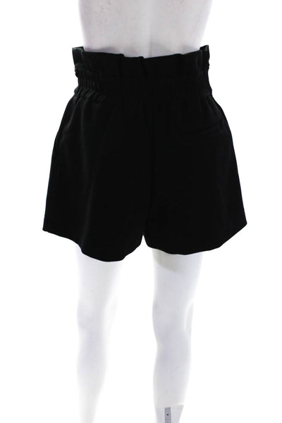 3.1 Phillip Lim Womens Elastic Waistband High Rise Belted Shorts Black Small