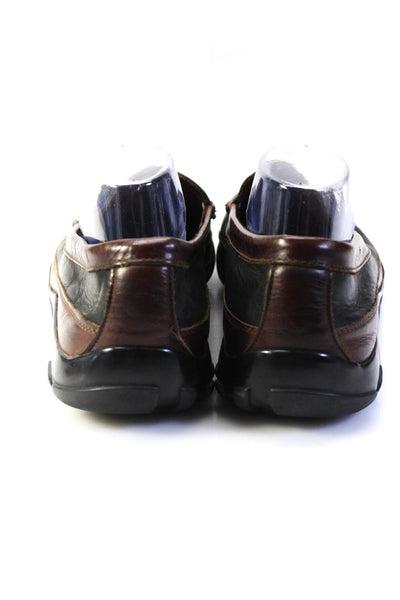 Allen Edmonds Mens Boulder Round Toe Leather Loafers Black Brown Size 13