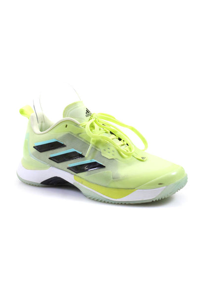 Adidas Womens Adi Tuff Lace Up Bounce Pro Running Sneakers Neon Green Size 6