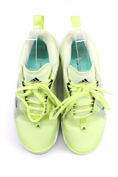 Adidas Womens Adi Tuff Lace Up Bounce Pro Running Sneakers Neon Green Size 6