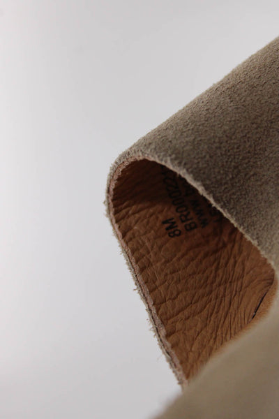 Born Womens Suede Cut Out Slide On Slingbacks Sandals Beige Size 8 Medium