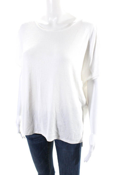 Rag & Bone Jean Womens Short Sleeves Pullover Sweater White Size Small