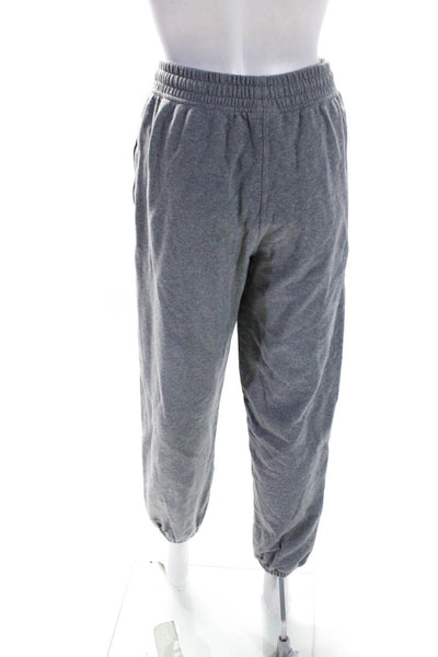 Les Girls Les Boys Womens Cotton Fleece Elastic Waist Sweatpants Gray Size XS