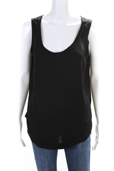 philosophy Womens Scoop Neck Sleevless Tank Blouse Black Size M