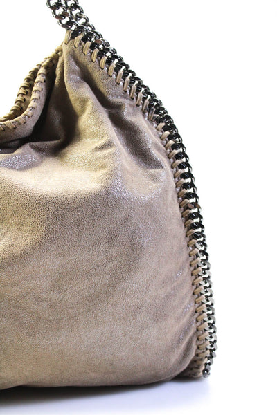 Stella McCartney Womens Double Handle Falabella Shoulder Handbag Brown