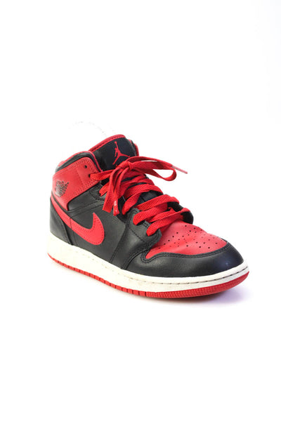 Nike Boys Red Black Air Jordan High Top Sneakers Shoes Size 4.5Y