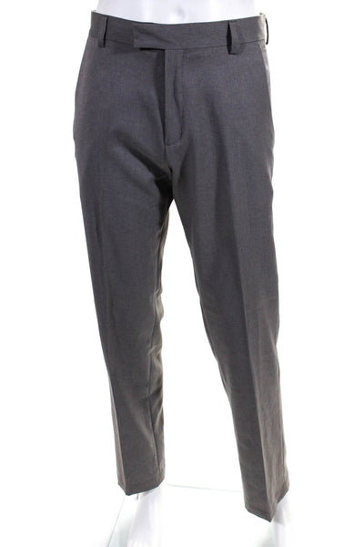 Kenneth Cole Reaction Mens 4 Pocket Straight Leg Pants Trousers Gray Size 30X32