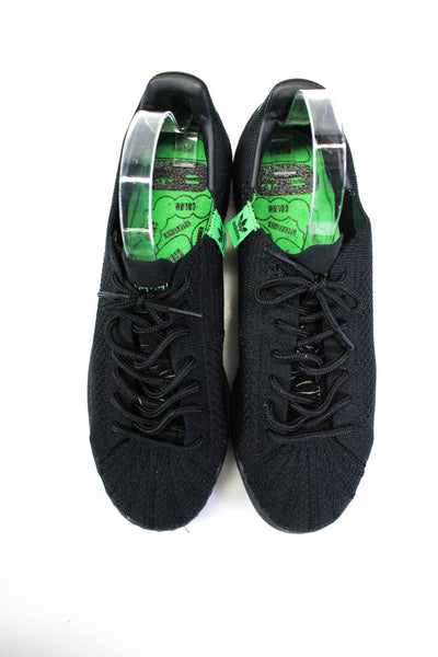 Adidas Pharrell Williams Mens Superstar Knit Low Top Sneakers Black Size 10.5