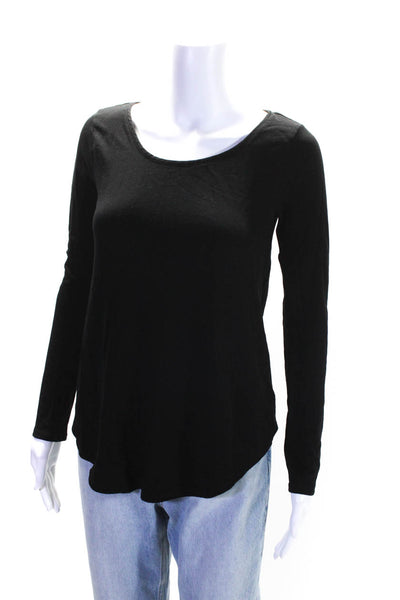 Calypso Saint Barth Womens Long Sleeves Light Sweater Black Size Extra Small