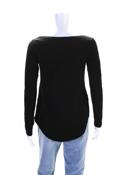 Calypso Saint Barth Womens Long Sleeves Light Sweater Black Size Extra Small