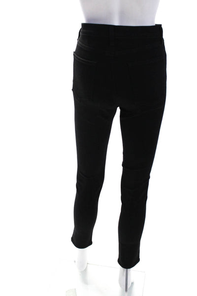 Veronica Beard Womens Cotton Button Fly Mid-Rise Skinny Jeans Black Size 29