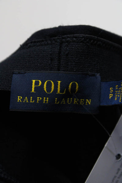 Polo Ralph Lauren Womens Pull On Leather Patch Equestrian Leggings Navy Size S