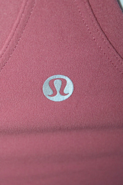 Lululemon Womens Jersey Knit Racer Back Tank Top T-Shirt Mauve Pink Size S