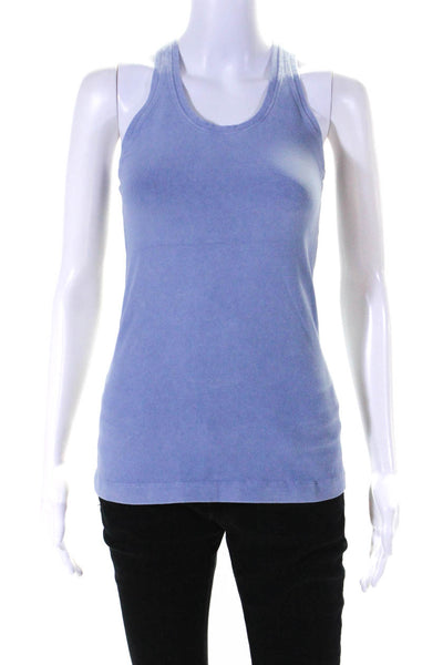 Lululemon Womens Jersey Knit Racer Back Tank Top T-Shirt Blue Size S