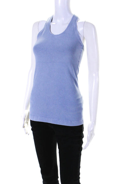 Lululemon Womens Jersey Knit Racer Back Tank Top T-Shirt Blue Size S