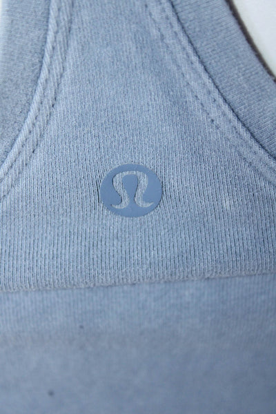 Lululemon Womens Jersey Knit Racer Back Tank Top T-Shirt Blue Size S