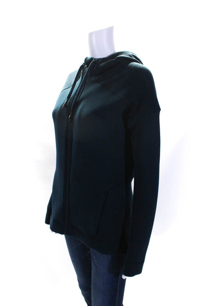 Sweaty Betty Womens Dark Blue Full Zip Long Sleeve Hoodie Top Size XS