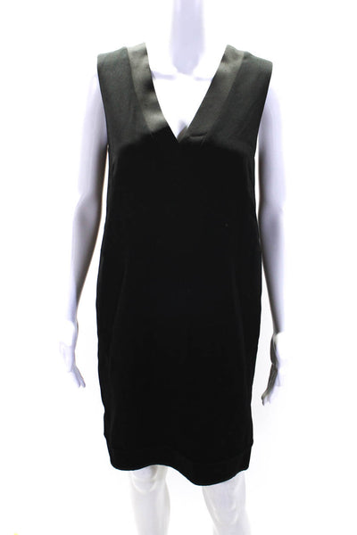 Rag & Bone Womens V Neck Sleeveless Knee Length Dress Black Size 4