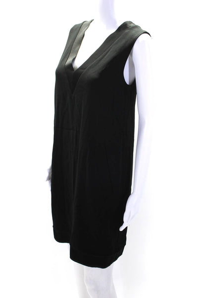 Rag & Bone Womens V Neck Sleeveless Knee Length Dress Black Size 4