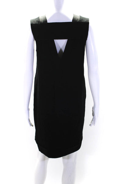 Rag & Bone Womens V Neck Sleeveless Knee Length Dress Black Size 4