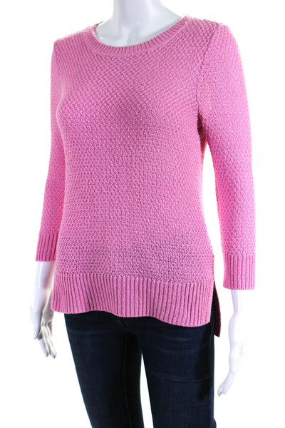 Lauren Ralph Lauren Womens Pink Crew Neck Long Sleeve Sweater Top Size S