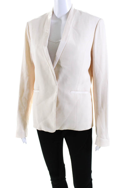 Rag & Bone Womens Shawl Lapel Long Sleeve One Button Blazer Pale Pink Size 6