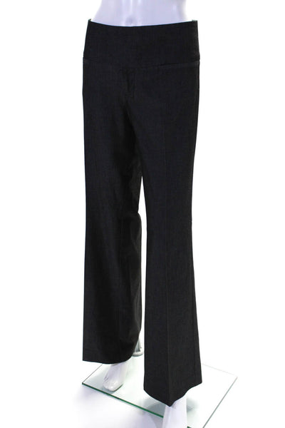 Billy Blues Womens Hook & Eye Zip High Waist Straight Dress Pants Gray Size 10