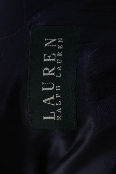 Lauren Ralph Lauren Mens Stripe Print Collared Blazer Pants Suit Navy Size EUR42