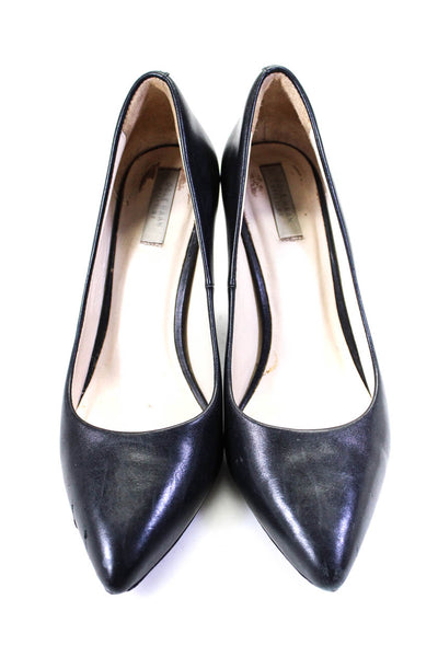 Cole Haan Womens Pointed Toe Slip On Stiletto Pumps Black Leather Size 7