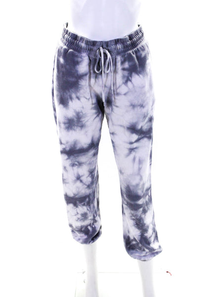 Colsie Womens Scoop Neck Tie Dyed Sweatshirt Jogger Pants Set Gray Size Small