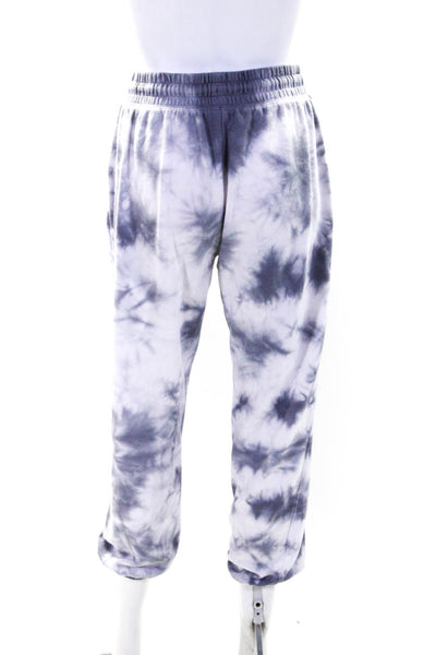 Colsie Womens Scoop Neck Tie Dyed Sweatshirt Jogger Pants Set Gray Size Small