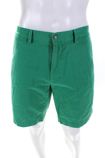 Polo Ralph Lauren Mens Kelly Green Cotton Classic Fit 9" Inseam Shorts Size 36