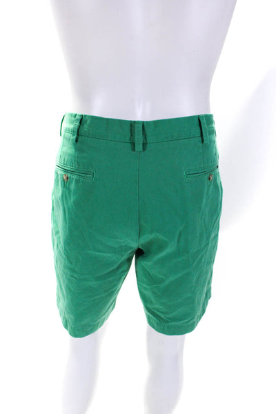 Polo Ralph Lauren Mens Kelly Green Cotton Classic Fit 9" Inseam Shorts Size 36